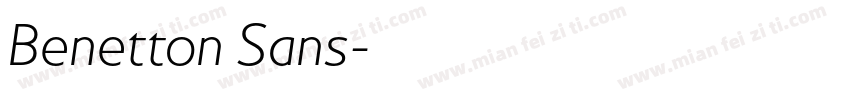 Benetton Sans字体转换